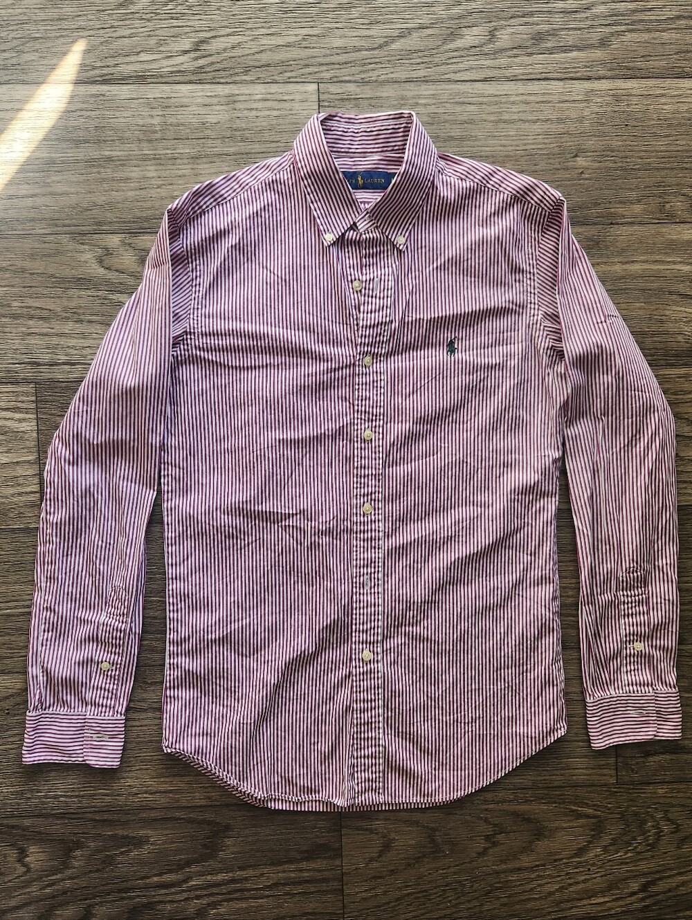 Polo Ralph Lauren Plum Striped Button-up Shirt Size M